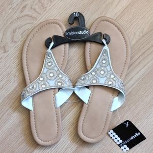 Envision Studio Blingy Thong Sandals. Beach Summer Vacation